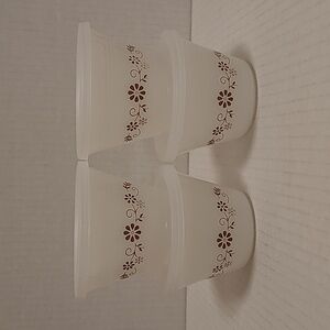 Set of 4 Vintage Lidded Dynaware Custard / Dessert Bowls